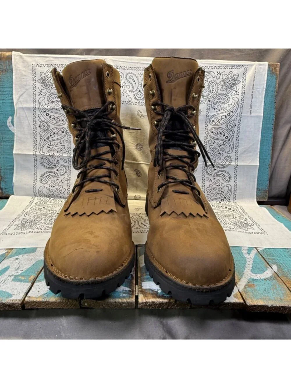 Danner Longhorn Rugged Roper GTX Waterproof Vibram Boots 44764 Men 11.5D Worn 2X